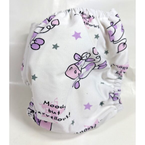 KaWaii Baby 5 One Size Printed Cloth Diapers with Inserts 0-18 Mos/6-22 LBS - Picture 9 of 9